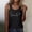 Black, variant on Women Tank Top Letter Graphic Racerback Crew Neck Summer Vest Breathable Womens Camisole White L