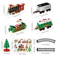 thumbnail image 5 of Christmas Train Set for Under the Tree with Lights&Sounds, Holiday Train Around Christmas Tree w/Large Tracks for Kids, 5 of 9