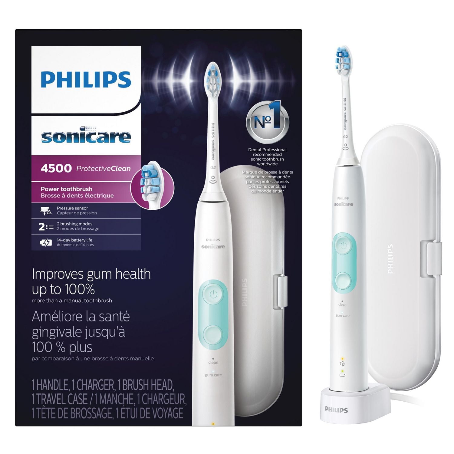 電動歯ブラシ PHILIPS Sonicare ProtectClean Philips Sonicare ProtectiveClean 4500 Gum Health