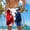 006 Multicolor, variant on Men's American Flag Swim Trunks USA 4th of July Patriotic Board Shorts Quick Dry Lined Beach Shorts