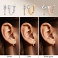 thumbnail image 3 of Limerencia Titanium Jewelry Hoops, Lightweight Cuff Earrings for Women, 3 of 10
