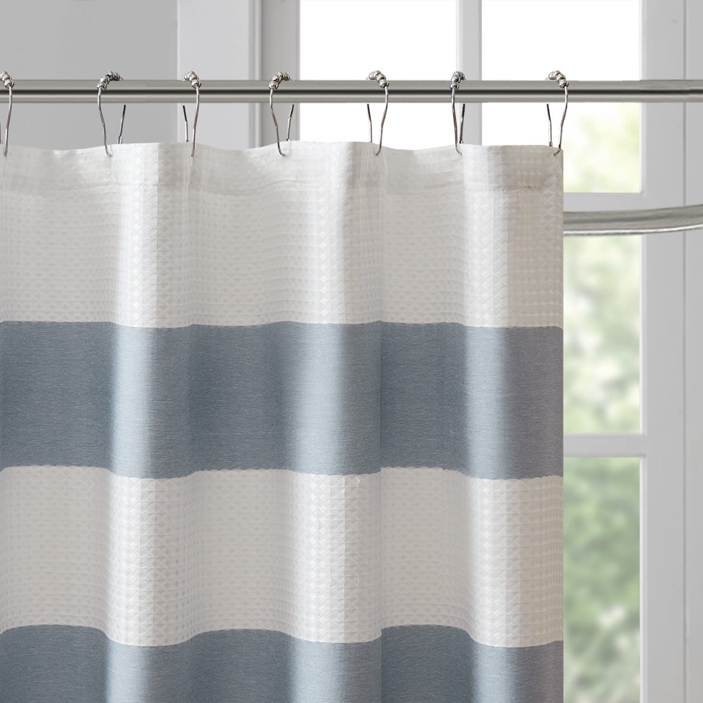 Euroco Shower Curtain with 3M Treatment Blue 72x84"