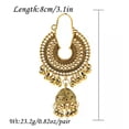 thumbnail image 2 of HOOUN Classic Retro Jhumka Indian Gold Bell Tassel Drop Dangle Womens Earrings Jewelry-2 Pairs-Gold+Silver, 2 of 4