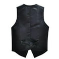 thumbnail image 5 of Rovga Men'S Jackets Sleeveless Coats Lapel Sequin Tops Outdoor Vests Fall Winter Cool Going Out Men Clothings L Black, 5 of 6