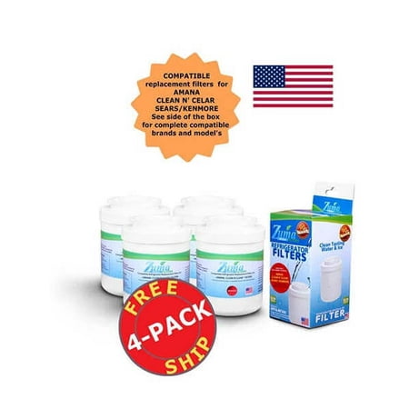 

Zuma Filters™ Brand Refrigerator Water and Ice Filter compatible with Amana® 12388403 (4 Pack) OPFA-RF300