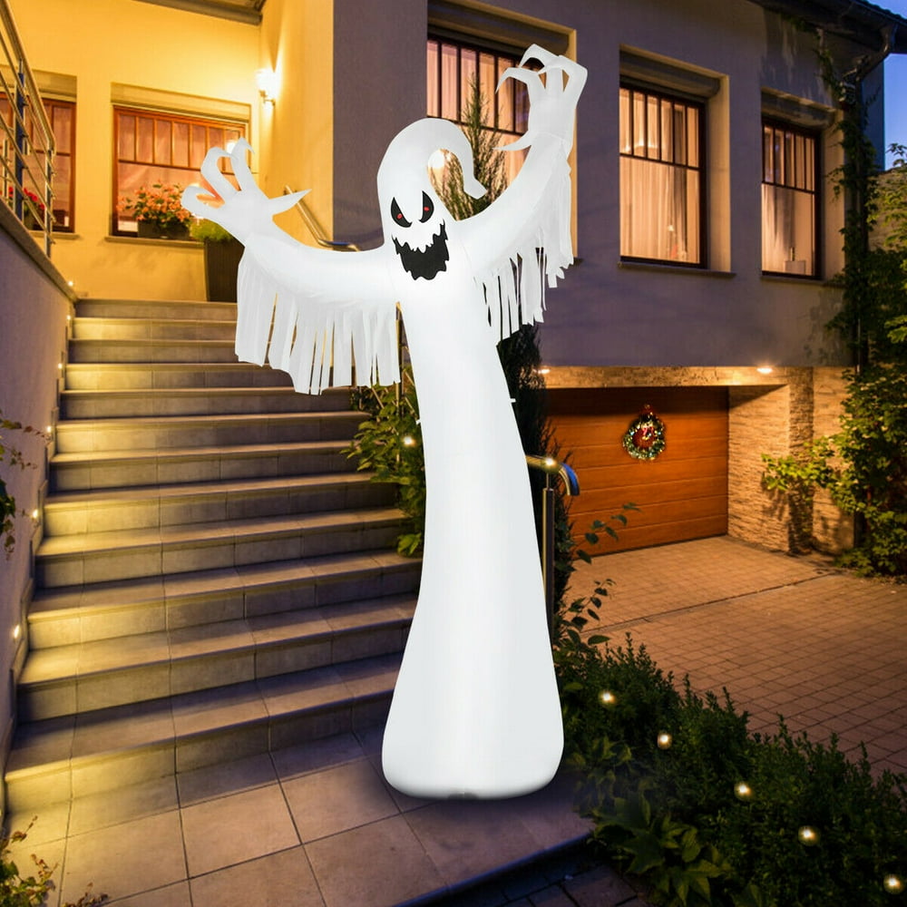 Topbuy Halloween 12FT Inflatable Blow Up Ghost With LED Lights Outdoor