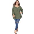 thumbnail image 3 of BluTop Cuello Redondo Mangas Raglán TalExtPaMujer Verde XXL, 3 of 7