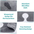 thumbnail image 3 of Kitchen Sink Faucet Mat: Kitchen Sink Splash Guard Behind Faucet, Absorbent Kitchen Faucet Mat, Kitchen Sink Faucet Mat, Microfiber Cloth Faucet Mat (4 Pack, 17.7''x4.7''), 3 of 5