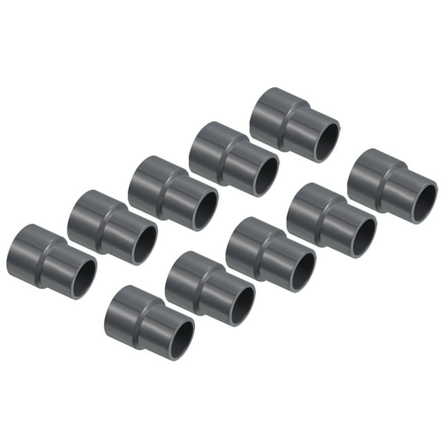 Unique Bargains Raccord Droit pour Tuyau de Réducteur en PVC 25x20mm, Gris Lot de 15