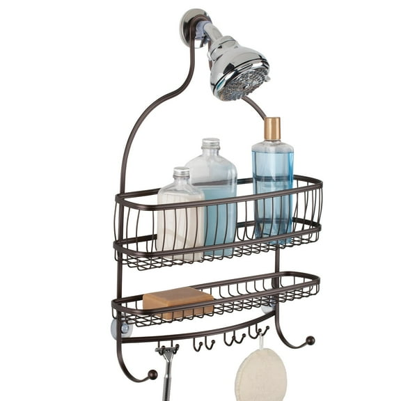 iDesign, York Lyra Jumbo Shower Caddy, Satin