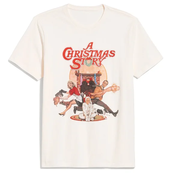 RARE A Christmas Story T-Shirt Men's Movie Poster Designed Tee