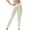Beige, variant on ABATAB Leggings for Women Butt Lifting Color Block Exercise Pants No See Through Stretchy Yoga Workout Running Trousers Leggings