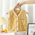 thumbnail image 4 of GYRATEDREAM Girls' Sherpa Fleece Vests Fuzzy Sleeveless Jacket Zipper Fall Winter Outwear for 1-7 Years, 4 of 7