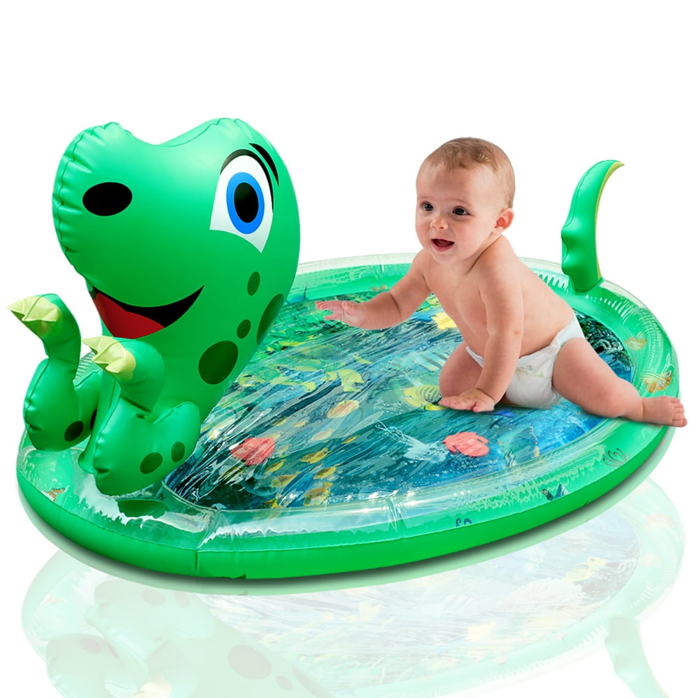 inflatable water tummy time mat