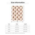 thumbnail image 4 of Throw Blanket for Couch Sofa and Bed, Capybara Orange Leaf Super Soft Plush Throw Blanket, Fuzzy Cuteness Comfy Warm Washable Flannel Blanket & Throws for All Season 50"x40", 4 of 5