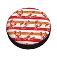 thumbnail image 3 of Bingfone Red Lobster Spare Tire Cover Weatherproof Universal Wheel Protectors For Rv Camper Travel Trailer Suv Truck-14 Inch, 3 of 9