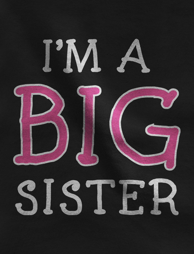 Tstars Girls Big Sister Shirt Lovely Best Sister I'm a Big Sister B Day Gifts for Sister Siblings Gift Cute Graphic Tee Funny Sis Girls Fitted Kids Child Birthday Gift Party T Shirt - image 2 of 5