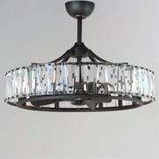 32.75 Inch 32W 8 Led Wifi-Enabled Fandelight-Black Finish Maxim Lighting 61018Bk