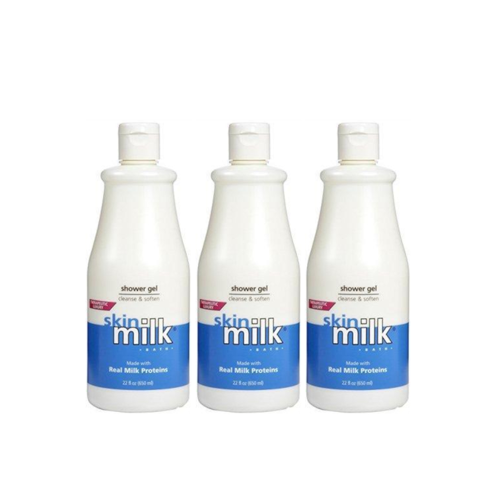 3 Pack Skin Milk Cleanse & Soften Real Milk Proteins 22 oz Each