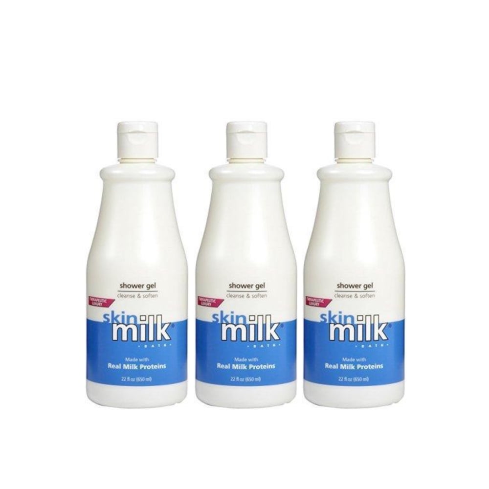 3 Pack Skin Milk Cleanse & Soften Real Milk Proteins 22 Oz Each
