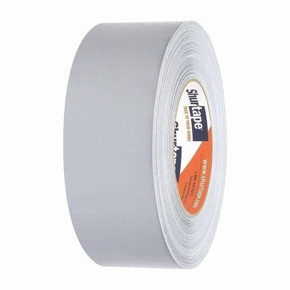 Shurtape Duct Tape, Silver, 60-1/8 yd L, 1-7/8 in W 250019