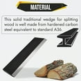 thumbnail image 6 of SIMOND STORE- Manual log splitter wedge, 12 Inch L X 6 Inch W X 1 Inch Thick, Heavy Duty Wood Splitter for Wood Stove Fireplace Fire Pit Kindling Fire Starter Logs, 6 of 7