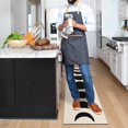 thumbnail image 5 of Boho Kitchen Mat Set of 2,Moon Modern Farmhouse Kitchen Rugs and Mats Non Skid Washable,Bohemian Kitchen Runner Rugs with Rubber Backing (17"x47"+17"x30"), 5 of 6