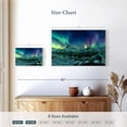 thumbnail image 4 of Elephant Stock Winter Creek Aurora Borealis Wall Art - Horizontal Canvas Wall Art - Living Room Wall Decor - Nature Canvas - Teal And Blue Decor - 24" x 16", 4 of 8