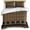 Brown, variant on Brown Black Plaid Bedding 3 Piece Duvet Cover Set Queen Size, Vintage Rustic Star Buffalo Check Soft Microfiber Comforter Cover with Zipper Closure & Pillowcases, Wrinkle & FadeResistant Quilt Cover