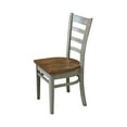 thumbnail image 5 of Emily Solid Wood Side Chair in Distressed Hickory/Stone - Set of 2 Chairs, 5 of 6