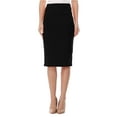 thumbnail image 2 of Women's 2 Pack High Waist Stretch Pull On Pencil Midi Skirt Casual Office Soft Fit, 2 of 5