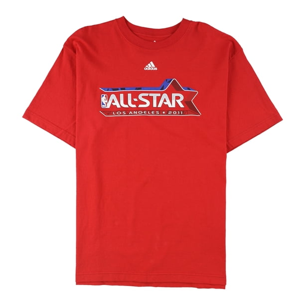 Adidas Mens All-Star LA 2011 Graphic T-Shirt, red, S