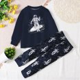 thumbnail image 2 of KPOPLK Unisex Pajamas 2 Piece Long Sleeve Long Pants Pajama Set Kids Boys Girls Cute Pj Soft Holiday Sleepwear Size 4-5 Years,Black, 2 of 9