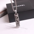 thumbnail image 5 of Jiyike Vintage Cylinder Charm Neck Chain Hip-pop Gothic Sweater Chain Pendant Necklace for Men, 5 of 10