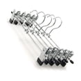 thumbnail image 1 of Perchas ajustables para pantalones, perchas de metal antideslizantes para organizador de armario, duraderas de acero con alto contenido de manganeso, diseño multiusos que ahorra espacio para abrigos,, 1 of 5