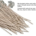 thumbnail image 4 of MILIVIXAY CD Series Candle Wicks for Soy Candles,100pcs CD 12 6" Pretabbed Wicks,Cotton & Paper Wicks for Candle Making., 4 of 8