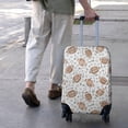 thumbnail image 3 of Football with Symbols Pattern Luggage Cover Fashion Suitcase Cover Baggage Covers Fit 25-28 Inch Luggage (Go Travel), 3 of 5