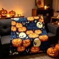 thumbnail image 2 of YingYouFu Halloween Printed Flannel Throw Blanket, Soft Warm Lightweight Nap Blanket Cozy Cover, Decorative Blanket for Sofa Bed Office Bedroom Camping Home Daily Use, 2 of 9