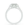 thumbnail image 2 of ANGARA Natural Composite Diamond Halo Engagement Ring in 14K White Gold for Women (Size-2.8mm| Color-K| Clarity-I3) | April Birthstone, Anniversary, Jewelry Gift for Women | Natural Diamond Ring, 2 of 9