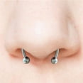 thumbnail image 3 of EIMELI Magnetic Horseshoe Nose Rings 316l Steel Faux Septum Rings Fake Piercing Clip On Nose Hoop Rings Gift For Women Girl S3R3, 3 of 9