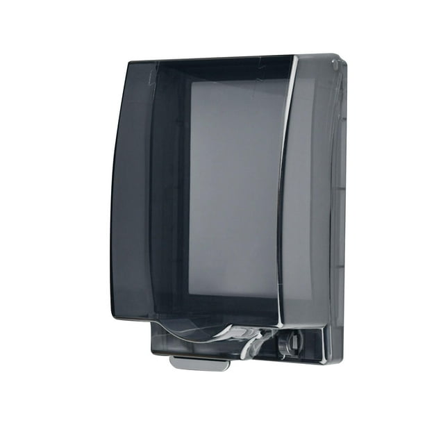Cubierta de tomacorriente resistente a la intemperie Caja impermeable Interruptor de pared Placa frontal del panel Caja Negro
