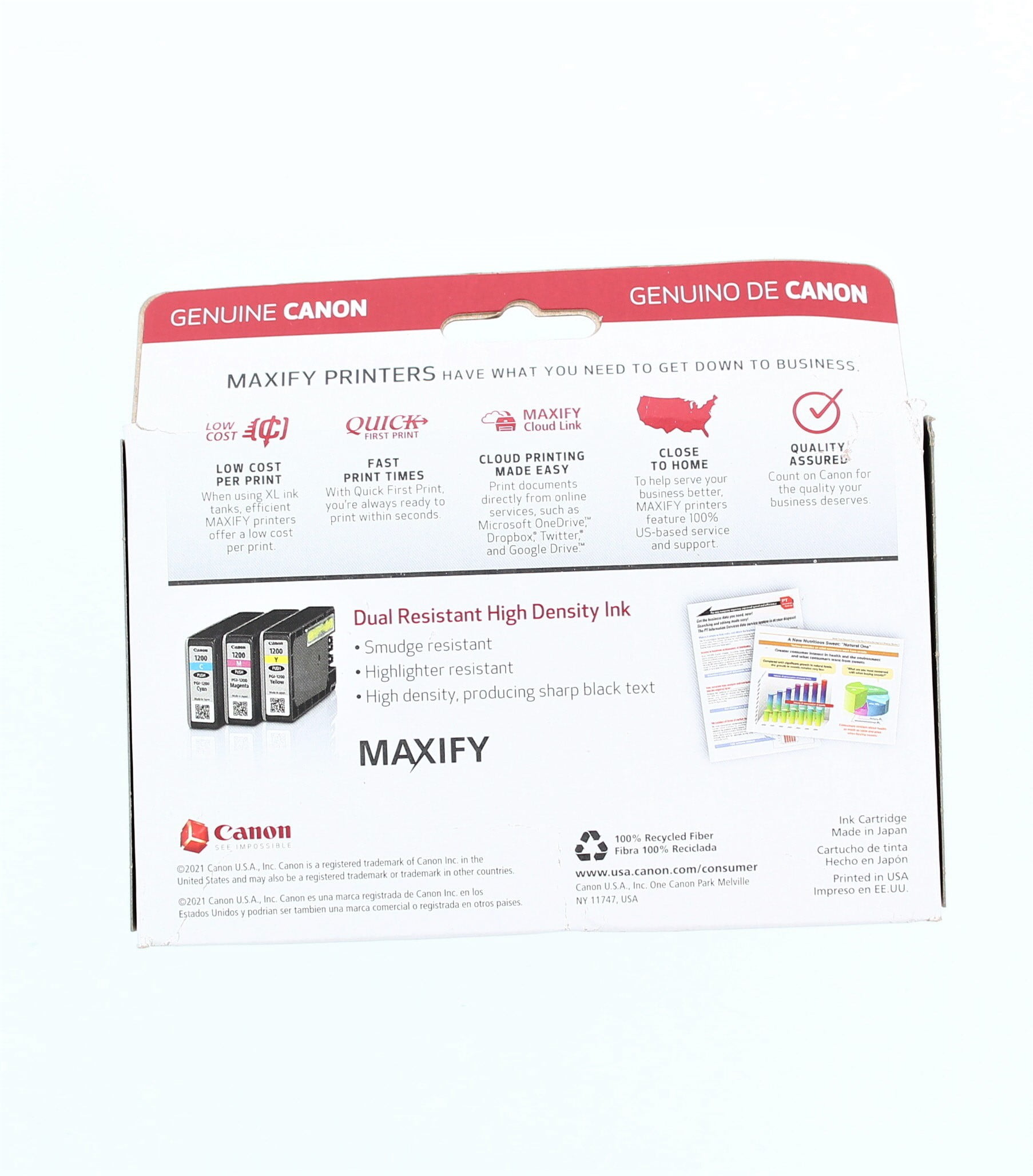 Canon PGI-1200 Color Printer Cartridge Combo Pack, Multi, 9232B008, 1 Pack