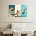 thumbnail image 2 of Elephant Stock Summer Vibes Wall Art - Horizontal Multi Panel Canvas - Living Room Wall Decor - Nature Multi Panel - Yellow And Beige Decor - 38" x 24", 2 of 8