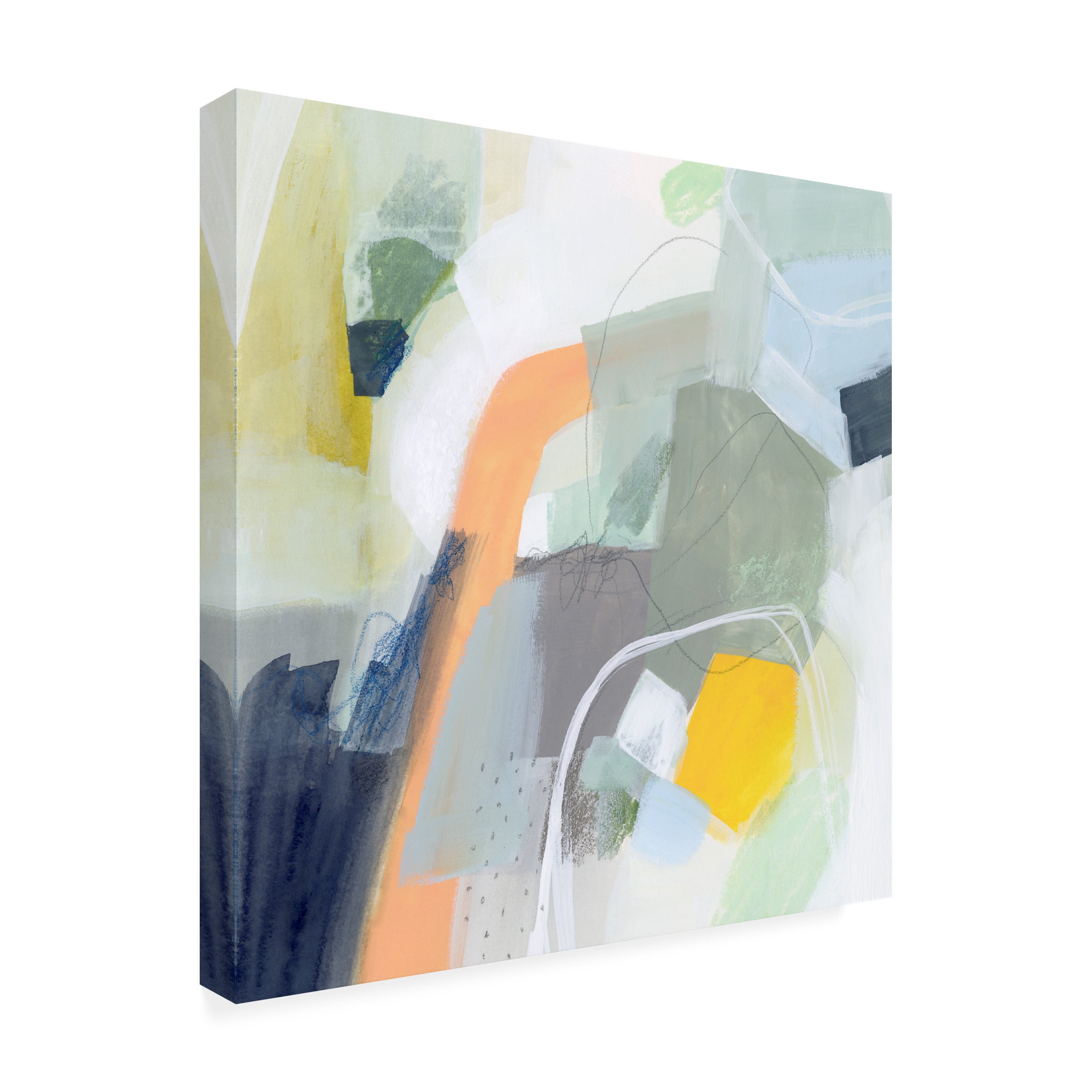 Victoria Borges 'Tumbled Topography I' Canvas Art