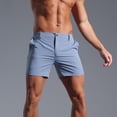 thumbnail image 4 of Mens Tailored Solid Shorts, Slim Leg, Breathable , Summer Urban Casual, Office & Weekends, 4 of 6
