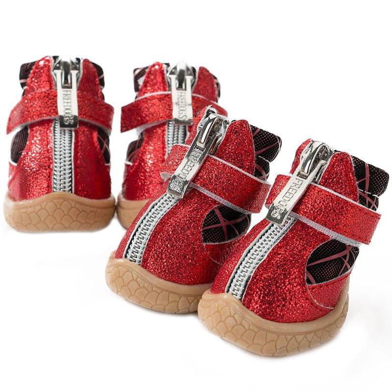 4Pcs/Set Winter Pet Dog Shoes Warm Dog's Boots Waterproof Anti Slip