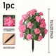 thumbnail image 1 of Fiudx Flores Artificiales, Elegante Decoración de Manzano Silvestre de Seda, Estacas Resistentes Incluidas, Decoración de Suelo de Geranio de Bajo Mantenimiento, Ideal para Jardín, Patio y Jardín, Me, 1 of 6