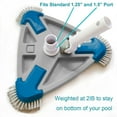 Jrocdr New Pattern Swimming Pool Triangles Vacuum Brush Head For Above Ground And Pools Baby