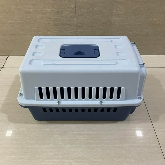 EARTH RIVER Pet crates,2-Door Top-Load Hard-Sided Dogs, Cats Pet Travel Carrier, Blue, 28"L x 21.5"W x 22.5"H