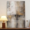 thumbnail image 2 of AVOI Hand Painted Size Contemporary Oil Painting Hand Made Abstract Painting Golden Foil Oil Paintings On Canvas Vertical Rectangle Bedroom Home Decoration Frame: 16x16in, 2 of 4